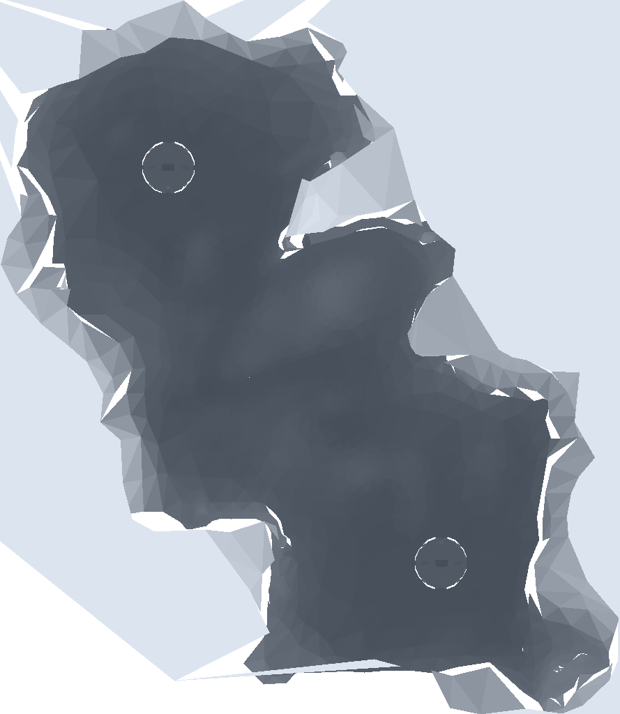 Blood Gulch collision geometry